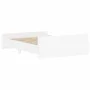 Estructura de cama con cabecero piecero blanco 135x190 cm de , Camas y somieres - Ref: Foro24-3203789, Precio: 114,35 €, Desc...