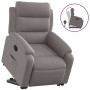 Sillón reclinable elevable tela gris taupe en Sillones | Comprar online en Foru.es