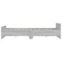 Sonoma gray bed frame with headboard and footboard 120x190 cm by , Beds and slatted bases - Ref: Foro24-3203780, Price: 148,0...