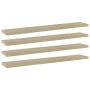 Estante estantería 4 uds contrachapada roble Sonoma 60x10x1,5cm de , Estanterías - Ref: Foro24-805208, Precio: 16,24 €, Descu...