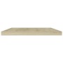 Estante estantería 4 uds contrachapada roble Sonoma 60x10x1,5cm de , Estanterías - Ref: Foro24-805208, Precio: 16,24 €, Descu...