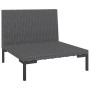 Sofás de jardín semicirculares 2 uds y cojines ratán sintético de , Sofás modulares de exterior - Ref: Foro24-318602, Precio:...