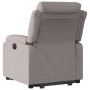 Sillón reclinable elevable tela gris taupe en Sillones | Comprar online en Foru.es