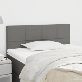 Cabecero de tela gris oscuro 90x5x78/88 cm de , Cabeceros y pies de cama - Ref: Foro24-346019, Precio: 38,57 €, Descuento: %