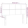 Kopfteil aus dunkelgrauem Stoff, 90 x 5 x 78/88 cm von , Kopf- und Fußteile - Ref: Foro24-346019, Preis: 38,57 €, Rabatt: %
