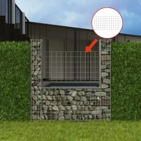 Cesta en forma de U muro de gaviones galvanizado 160x20x150 cm de vidaXL, Paneles de vallas - Ref: Foro24-142545, Precio: 82,...