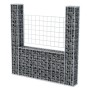 Cesta en forma de U muro de gaviones galvanizado 160x20x150 cm de vidaXL, Paneles de vallas - Ref: Foro24-142545, Precio: 84,...