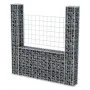 Cesta en forma de U muro de gaviones galvanizado 160x20x150 cm de vidaXL, Paneles de vallas - Ref: Foro24-142545, Precio: 82,...