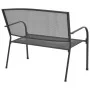 Banco de jardín de acero y malla gris antracita 108 cm de vidaXL, Bancos de jardín - Ref: Foro24-42732, Precio: 114,95 €, Des...