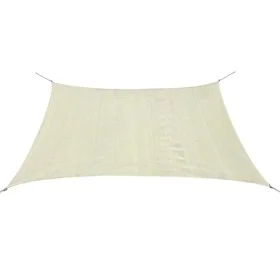 Toldo de vela cuadrado HDPE 2x2 m crema de vidaXL, Sombrillas - Ref: Foro24-43013, Precio: 17,13 €, Descuento: %