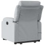 Sillón de masaje reclinable de pie de tela gris claro en Sillones | Comprar online en Foru.es