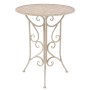 Mesa y sillas bistró de jardín 3 piezas acero blanco de vidaXL, Conjuntos de jardín - Ref: Foro24-43149, Precio: 234,43 €, De...