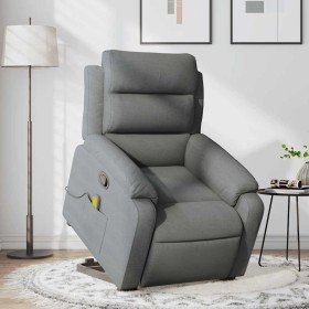Silla de masaje reclinable de pie de tela gris oscuro en Sillones | Comprar online en Foru.es