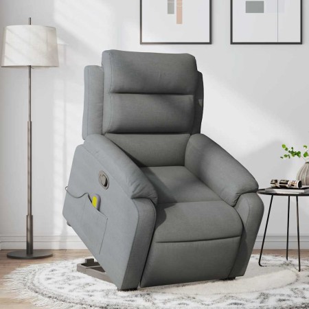 Silla de masaje reclinable de pie de tela gris oscuro en Sillones | Comprar online en Foru.es