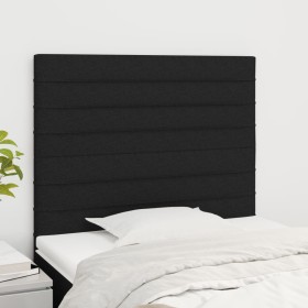 Cabeceros 2 unidades de tela negro 90x5x78/88 cm de , Cabeceros y pies de cama - Ref: Foro24-3116456, Precio: 66,28 €, Descue...