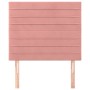 Cabeceros 2 unidades de terciopelo rosa 90x5x78/88 cm de , Cabeceros y pies de cama - Ref: Foro24-3116513, Precio: 56,77 €, D...