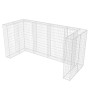 Gaviones para ocultar triple contenedor 250x100x120 cm de vidaXL, Soportes para contenedores de residuos - Ref: Foro24-142560...