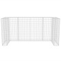 Gaviones para ocultar triple contenedor 250x100x120 cm de vidaXL, Soportes para contenedores de residuos - Ref: Foro24-142560...