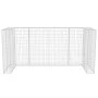 Gaviones para ocultar triple contenedor 250x100x120 cm de vidaXL, Soportes para contenedores de residuos - Ref: Foro24-142560...