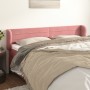 Cabecero de terciopelo rosa 183x23x78/88 cm de , Cabeceros y pies de cama - Ref: Foro24-3117349, Precio: 67,41 €, Descuento: %