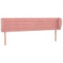 Cabecero de terciopelo rosa 183x23x78/88 cm de , Cabeceros y pies de cama - Ref: Foro24-3117349, Precio: 67,41 €, Descuento: %