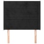 Cabecero con orejas de terciopelo negro 93x16x118/128 cm de , Cabeceros y pies de cama - Ref: Foro24-3119758, Precio: 74,23 €...