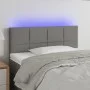 Headboard with LED in dark gray fabric 90x5x78/88 cm by , Headboards and footboards - Ref: Foro24-3121595, Price: 46,74 €, Di...