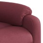 Sillón reclinable de masaje elevable tela rojo tinto en Sillones | Comprar online en Foru.es
