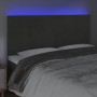 Cabecero con luces LED terciopelo gris oscuro 180x5x118/128 cm de , Cabeceros y pies de cama - Ref: Foro24-3122625, Precio: 9...