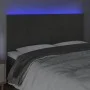 Kopfteil mit LED-Leuchten, dunkelgrauer Samt, 180 x 5 x 118/128 cm von , Kopf- und Fußteile - Ref: Foro24-3122625, Preis: 92,...