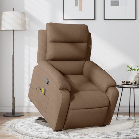 Silla de masaje reclinable de pie de tela marrón en Sillones | Comprar online en Foru.es
