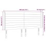 Cabecero con LED de tela negro 183x16x118/128 cm de , Cabeceros y pies de cama - Ref: Foro24-3124204, Precio: 146,18 €, Descu...