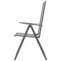 Sillas de jardín apilables 2 unidades acero gris de vidaXL, Sillas de jardín - Ref: Foro24-42716, Precio: 121,63 €, Descuento: %