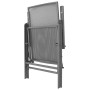 Sillas de jardín apilables 2 unidades acero gris de vidaXL, Sillas de jardín - Ref: Foro24-42716, Precio: 121,63 €, Descuento: %