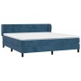 Cama box spring con colchón terciopelo azul oscuro 180x200 cm de , Camas y somieres - Ref: Foro24-3127569, Precio: 553,62 €, ...