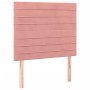 Cama box spring con colchón terciopelo rosa 90x200 cm de , Camas y somieres - Ref: Foro24-3129254, Precio: 343,10 €, Descuent...
