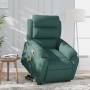 Silla de masaje reclinable de pie de tela verde oscura en Sillones | Comprar online en Foru.es