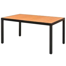 Mesa de jardín de aluminio y WPC marrón 150x90x74 cm de vidaXL, Mesas de jardín - Ref: Foro24-42794, Precio: 230,17 €, Descue...