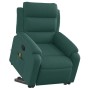 Silla de masaje reclinable de pie de tela verde oscura en Sillones | Comprar online en Foru.es
