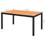 Mesa de jardín de aluminio y WPC marrón 150x90x74 cm de vidaXL, Mesas de jardín - Ref: Foro24-42794, Precio: 230,17 €, Descue...