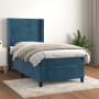 Cama box spring con colchón terciopelo azul oscuro 90x190 cm de , Camas y somieres - Ref: Foro24-3132715, Precio: 346,45 €, D...