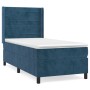 Cama box spring con colchón terciopelo azul oscuro 90x190 cm de , Camas y somieres - Ref: Foro24-3132715, Precio: 346,45 €, D...