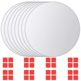 Azulejos de espejo redondos vidrio 8 unidades de vidaXL, Espejos - Ref: Foro24-244463, Precio: 18,31 €, Descuento: %
