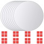 Azulejos de espejo redondos vidrio 8 unidades de vidaXL, Espejos - Ref: Foro24-244463, Precio: 17,90 €, Descuento: %