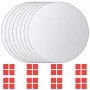 Azulejos de espejo redondos vidrio 8 unidades de vidaXL, Espejos - Ref: Foro24-244463, Precio: 18,31 €, Descuento: %