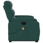 Silla de masaje reclinable de pie de tela verde oscura en Sillones | Comprar online en Foru.es