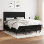 Cama box spring con colchón tela negro 180x200 cm de , Camas y somieres - Ref: Foro24-3136695, Precio: 687,40 €, Descuento: %