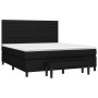 Cama box spring con colchón tela negro 180x200 cm de , Camas y somieres - Ref: Foro24-3136695, Precio: 687,40 €, Descuento: %