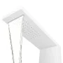 Duschpaneelsystem aus mattweißem Aluminium von vidaXL, Strahldüsen für Badewannen und Duschen - Ref: Foro24-142372, Preis: 16...
