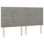 Box spring bed with light gray velvet mattress 180x200 cm by , Beds and slatted bases - Ref: Foro24-3137917, Price: 582,05 €,...